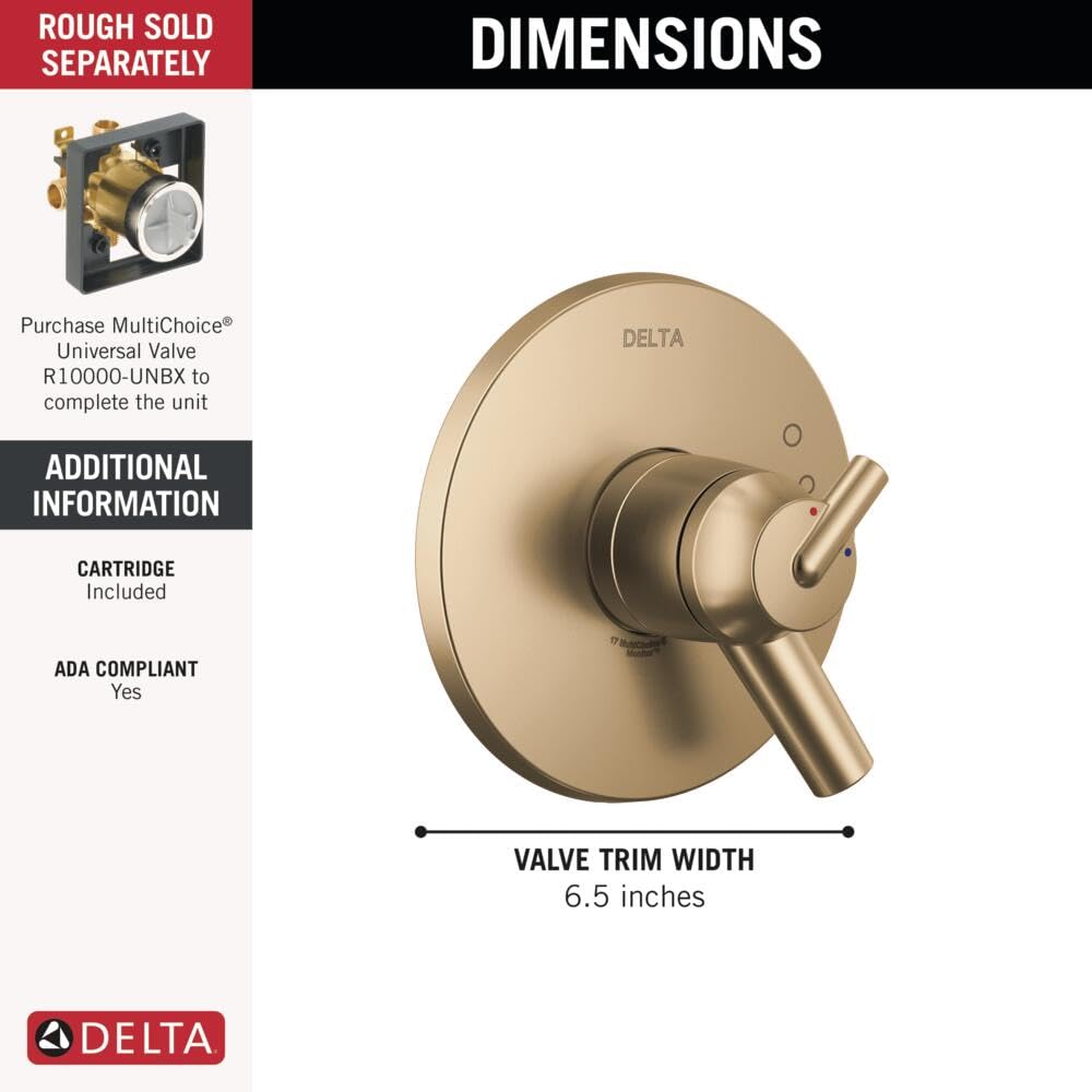 Delta Faucet Trinsic 17 Series Dual-Function Shower Handle Valve