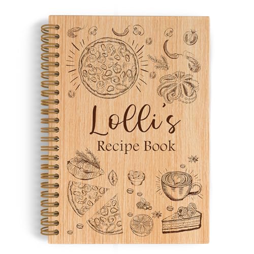 Carnet de recettes ligné grand-mère Lolli Gifts livre cuisine spirales