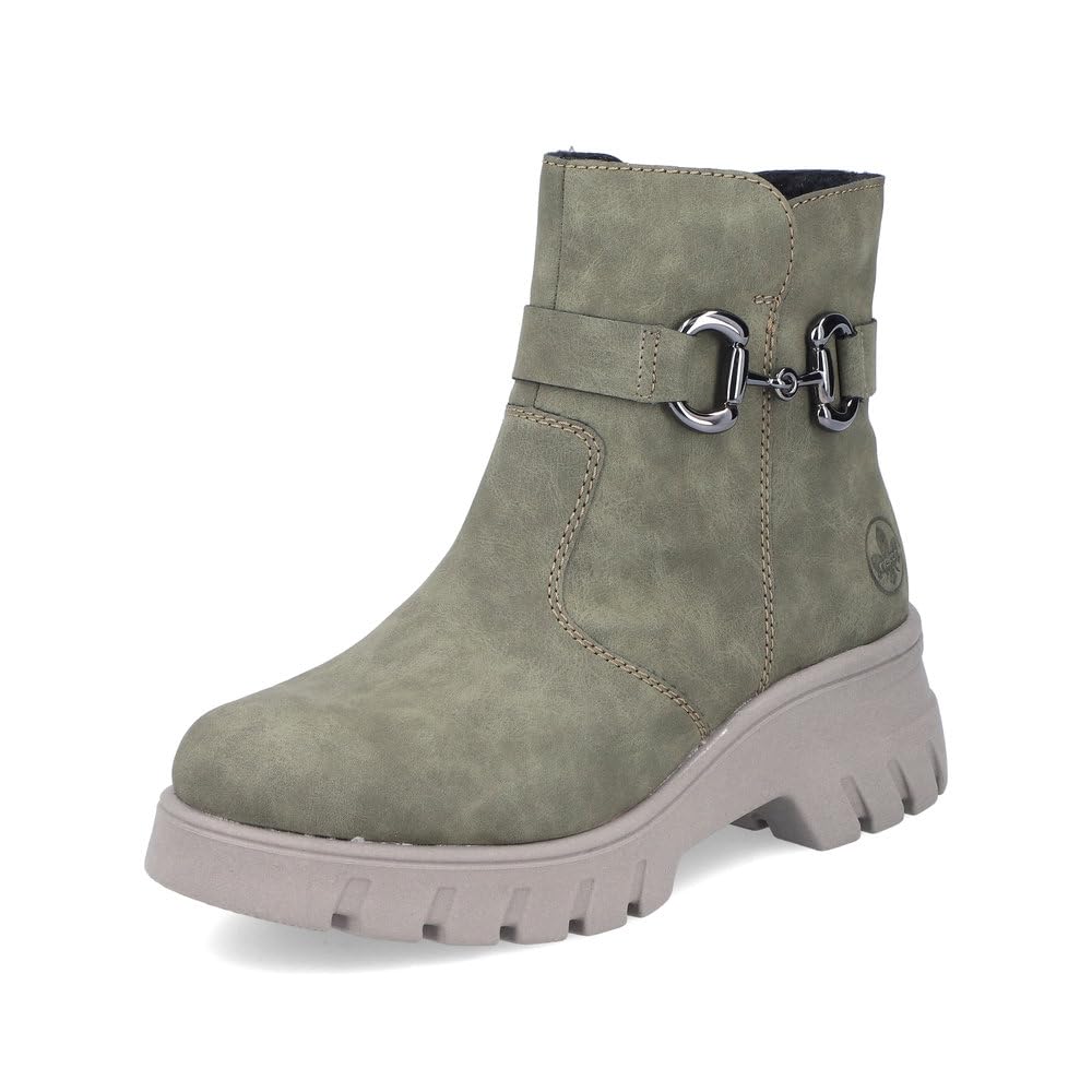 Rieker Damen Plateaustiefeletten 71862, Frauen Stiefeletten