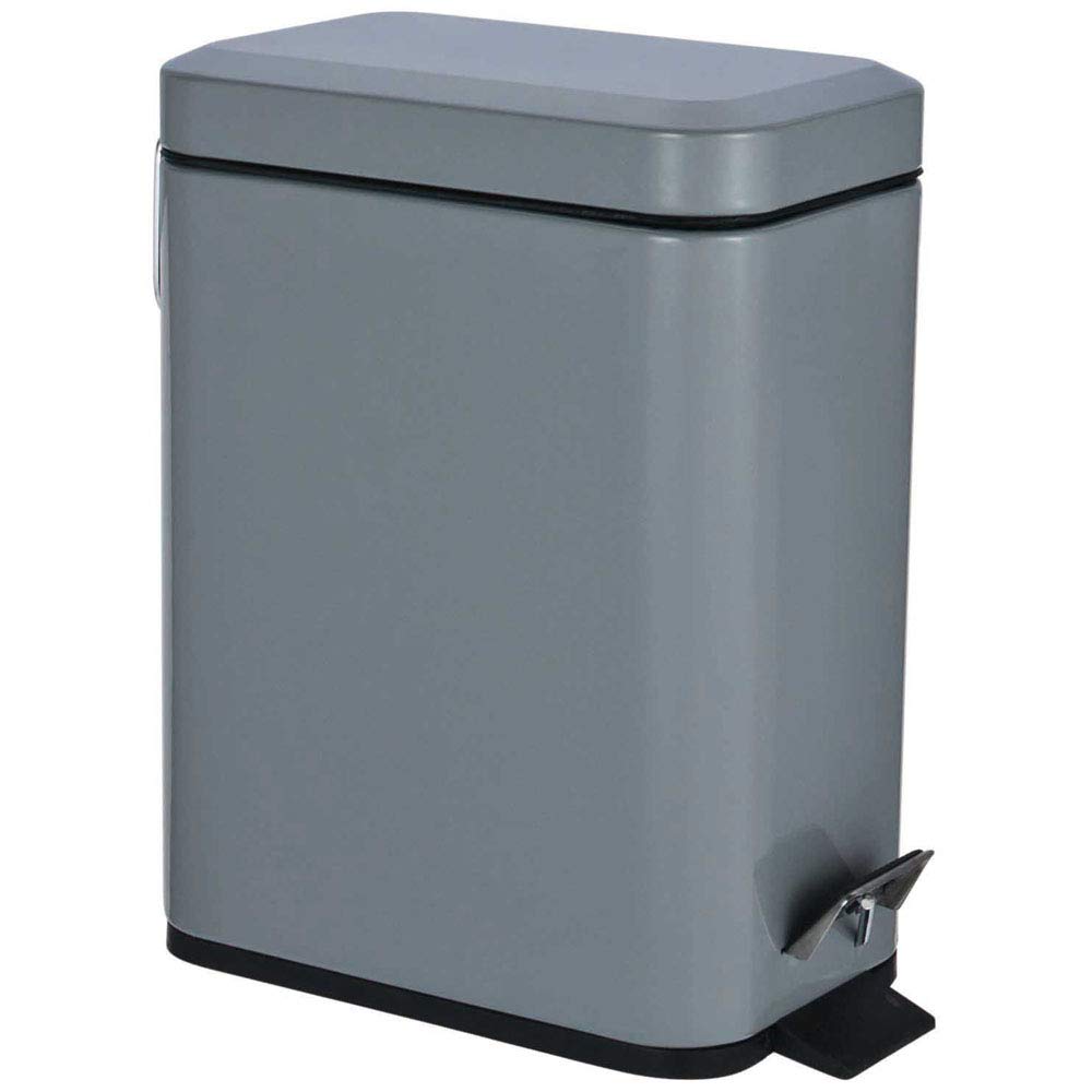 Roman at Home Grey Rectangle Pedal Bin