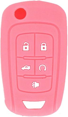 Miniatura 2 de 2 fundas de goma para llavero de 5 botones, protector de silicona sin llave para Chevrolet Equinox Camaro Cruze Malibu Sonic Volt Park OHT01060512