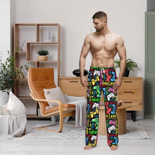 Men's Lounge Pants, Separate Bottoms with Pockets - Funny Pjs for Sleep & Lounging4