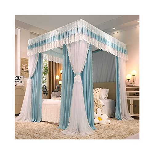Mosquitera de cama con dosel estilo princesa para dormitorio de 2x2.2x2m 2
