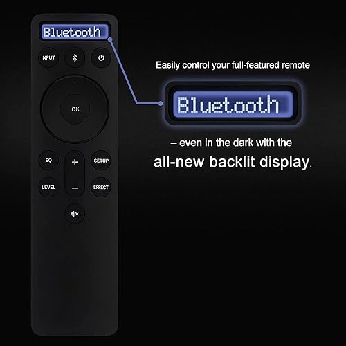 Miniatura 5 de Semote Control remoto con pantalla retroiluminada Bluetooth para barras de sonido Vizio