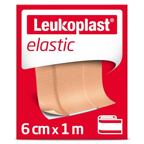 Leukoplast elastic – Cerotti non sterili- Elastici e delicate sulla pelle – Ideali per dita, gomiti, ginocchia e polsi – 6cm x 1m, 1 pezzo, Color carne​