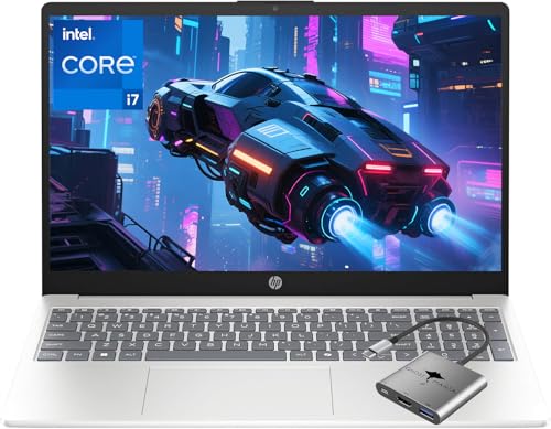 Image of HP i7 Touchscreen Laptop, 10-Cores Intel Core i7-1355U(Beat Core 7), 32GB RAM 2TB SSD 15.6 inch FHD Intel Iris Xe Graphics, Win 11 up to 11H Battery Wifi6 w /Accessory for Business Gaming