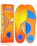 Plantar Fasciitis Insoles for Men & Women,High Arch Support Insoles for Pain Relief, 220+lbs Removable Insoles for Flat Feet,Birthday Gifts for Men Women Dad Mom,Stocking Stuffers Christmas Gifts（L