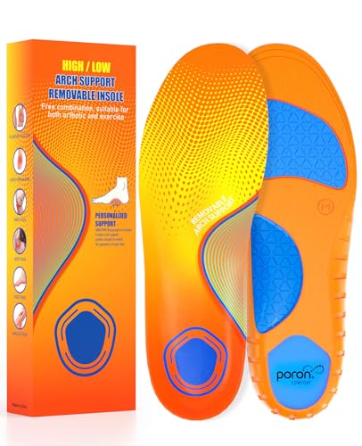 Plantar Fasciitis Insoles for Men & Women,High Arch Support Insoles for Pain Relief, 220+lbs