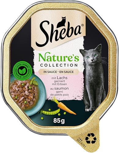 SHEBA Schale Nassfutter für Katzen Nature’s Collection in Sauce mit Lachs 2 x 11 x 85g – Ansicht 2