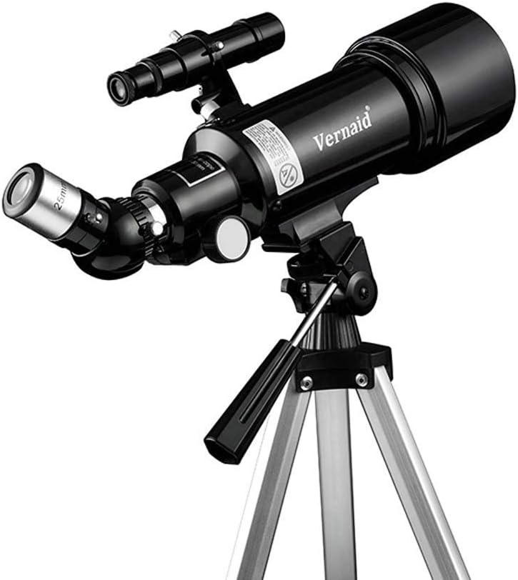 Practical Telescope Refractor Telescope with Tripod ; Finder Scope for Kids ; Astronomy Beginners Travel Scope 168 Times