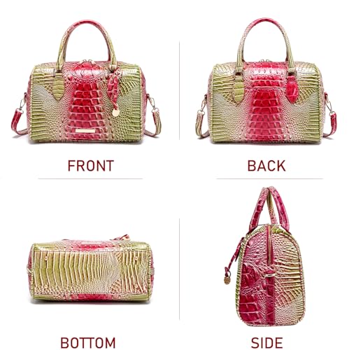 Image of Makcr Joacbv Top-Handle Crocodile Purses For Women Crossbody Leather Bags Trendy Large Capacity Tote with Shoulder Strap