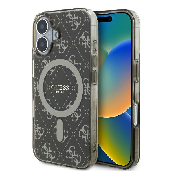 CG Mobile Guess GUHMP16SH4DTEW Coque Rigide pour iPhone 16 6,1" Marron