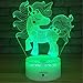SUNCEN Unicorn Lamp Unicorn Night Light for Kids with Remote Touch 7 Colors + 16 Colors Changing Kids Room Decor 3D Optical Illusion Kids Lamp As a Gift Ideas for Kids Girls Wife Women(Cute Unicorn)