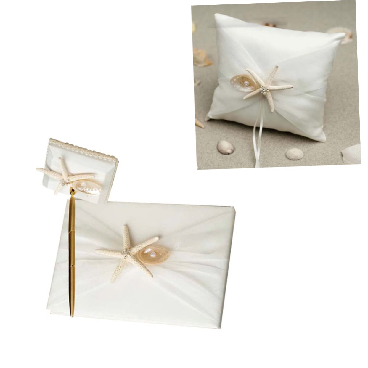 ifundom Libro Delle Presenze Per Matrimonio in Stile Spiaggia Libro Degli Ospiti Con Spazio Per Messaggi Realizzato in Accessorio Per Cerimonia