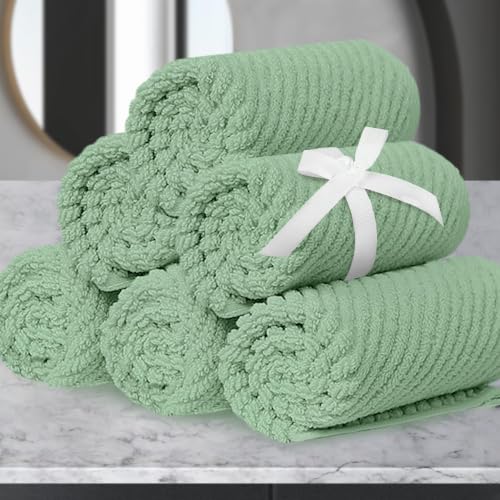 VOOVA & MOVAS 6-pack face towels 100% cotton 13x13