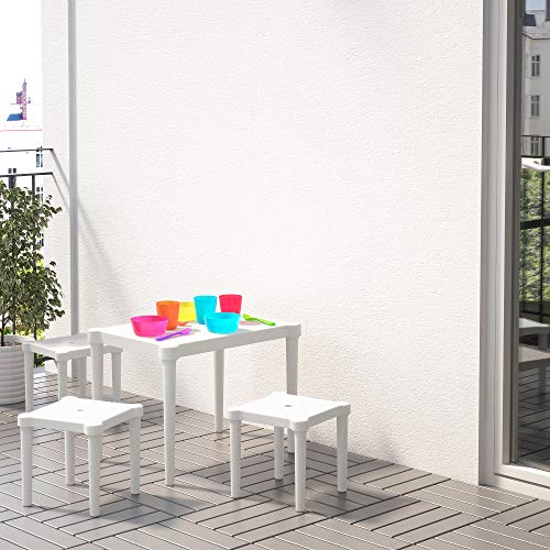 Table pour enfant UTTER blanc intérieur extérieur pratique et légère