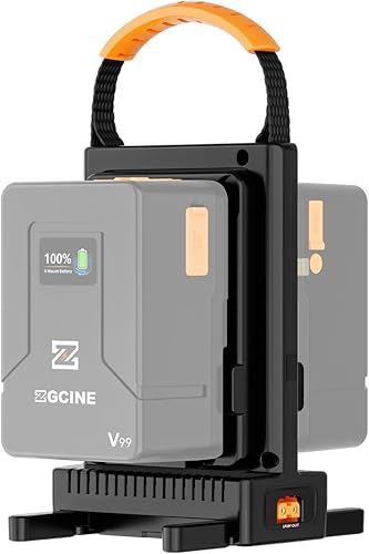 Miniatura 3 de ZGCINE VM-C2 Kit de cargador dual para batería V-Mount V Lock, con fuente de alimentación USB-C PD100W, también compatible con Smallrig Neewer