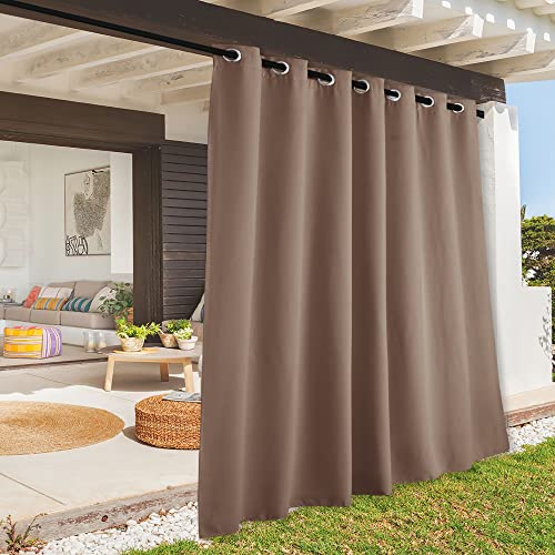 RYB HOME Extra Wide Outdoor Curtains for Patio Waterproof Privacy