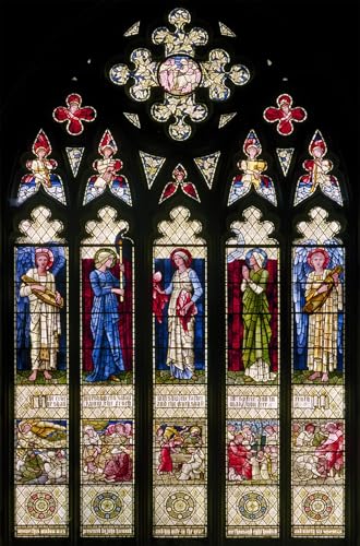 Impression d'art Morris West Window par Edward Burne Jones Toile Premium 60x90