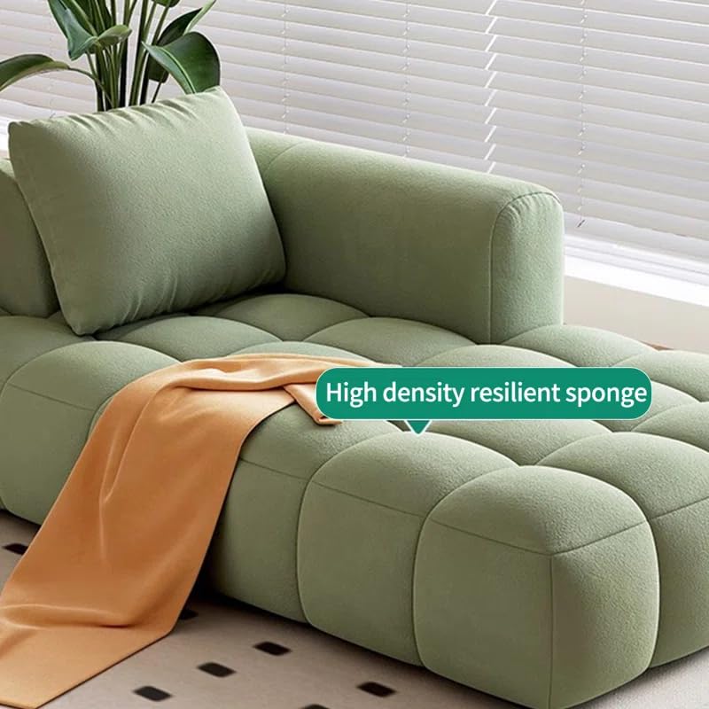 Image of LEGACY OF COMFORT Azure Solid Wood Frame Indoor Chaise Lounges Upholstered Chaise Lounge for Living Room (Left Hand Side, Green)