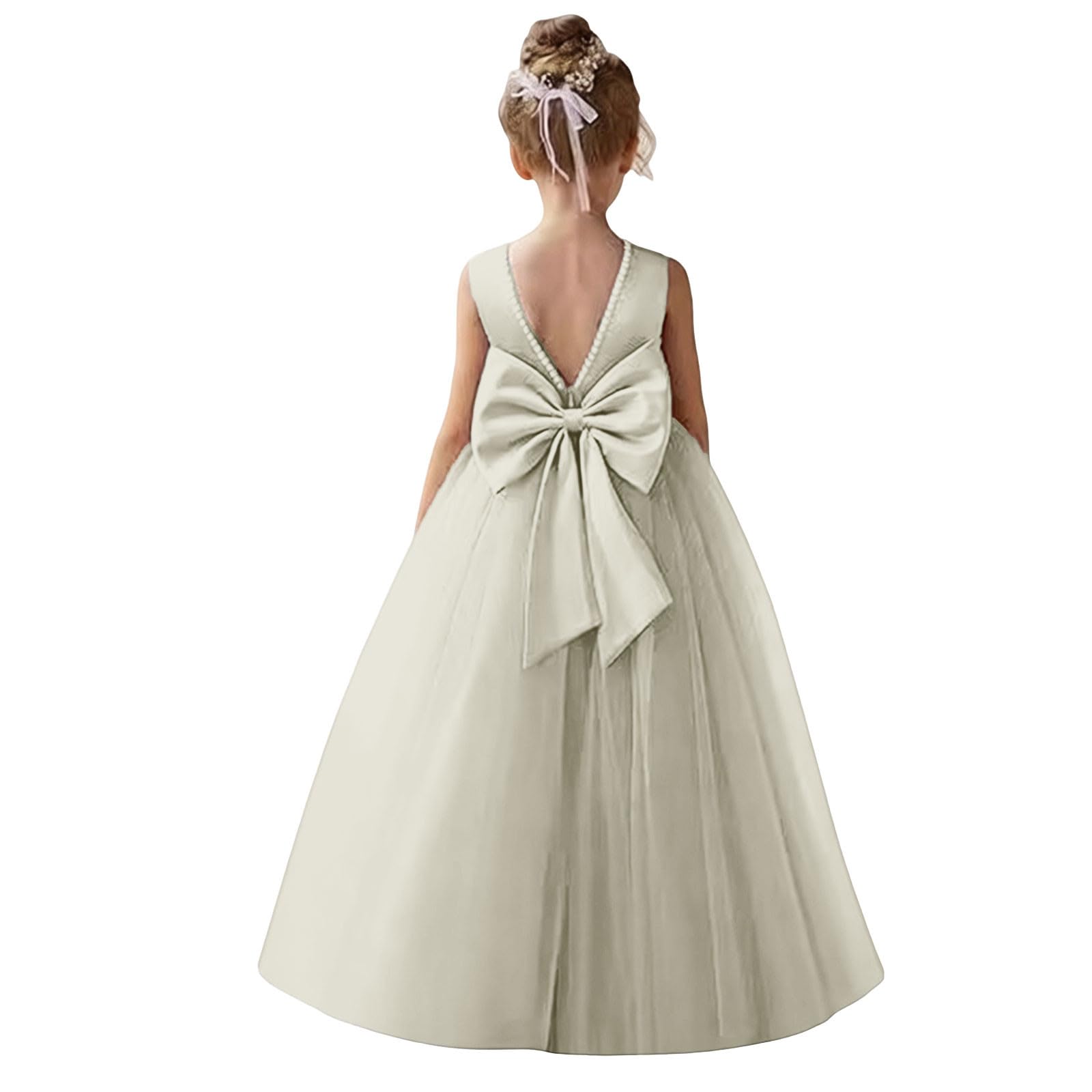 Generisch Elegantes Kleid für Mädchen, Festliche Anlässe, Hochzeit, Geburtstag, Party, mit Schleife