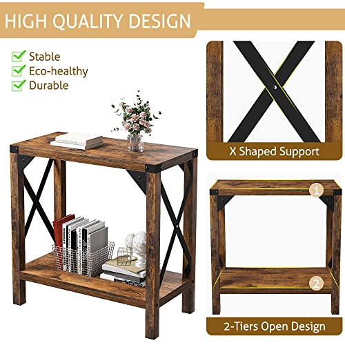 Coucheta Fvcbr001 End Table, 1 Pc, Brown #TOP4