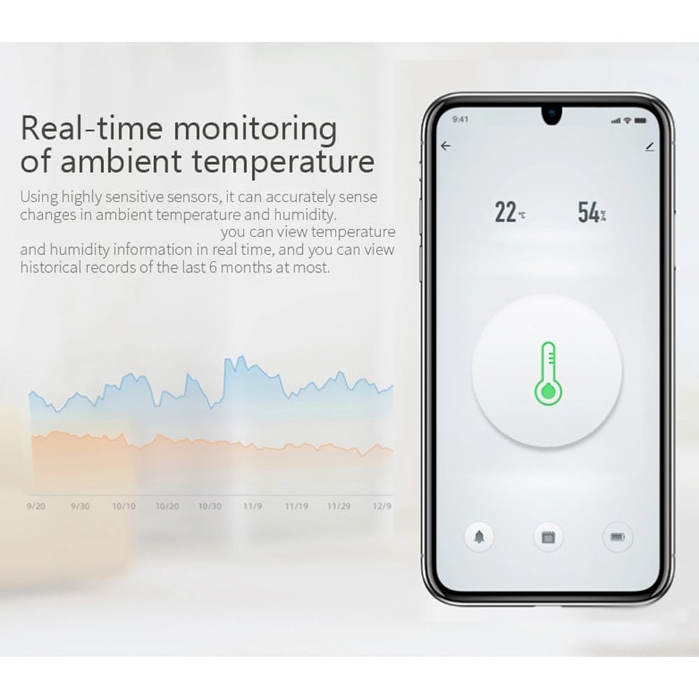 Graffiti Zigbee Capteur de Température et D'Humidité Intelligent Smart Home Link Capteur de Température et D'Humidité Sans Facile à Utiliser