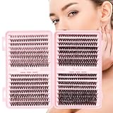 Cluster Lashes 640pcs with 30D 40D 50D 60D, Lash Clusters in D Curl 9-16mm, Eyelash Clusters for Natural Look DIY at Home, Individual Eyelashes Soft Lightweight and...