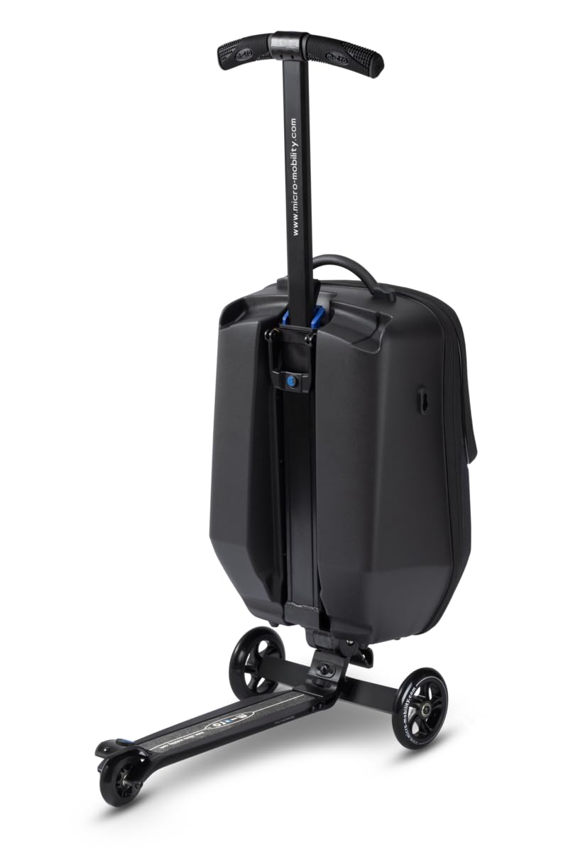 Micro® | Luggage 4.0 Maleta Patinete para jóvenes y Adultos | Equipaje de Mano | Capacidad 33L | Altura Ajustable | Plataforma Antideslizante de Aluminio | Viaje de Negocios, Aeropuertos