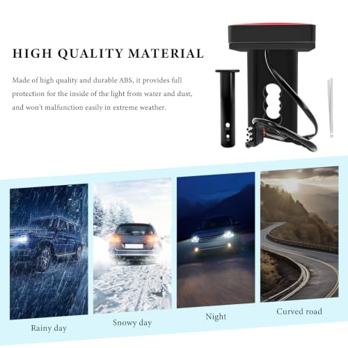 Image of 15 LED Brake Light Trailer Hitch Cover, 12V Smoked Lens Square Brake Tail Light Fit 2 inch Receiver, Waterproof LED Towing Hitch Lights Exterior Accessories for Truck Trailer SUV (Red)