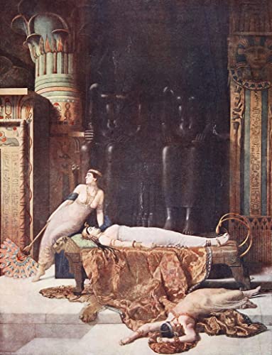 Impression sur toile de qualité musée La Mort de Cléopâtre John Collier