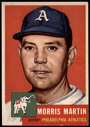 1953 Topps #227 Morris Martin Philadelphia Athletics (Baseball Card) EX/MT Athletics
