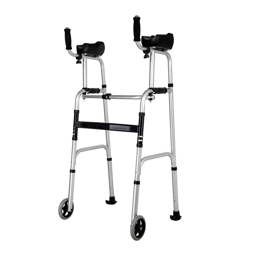 Buy Standard Walking Frames Folding Walker Walker Front Wheeled Support, Rolling Walking