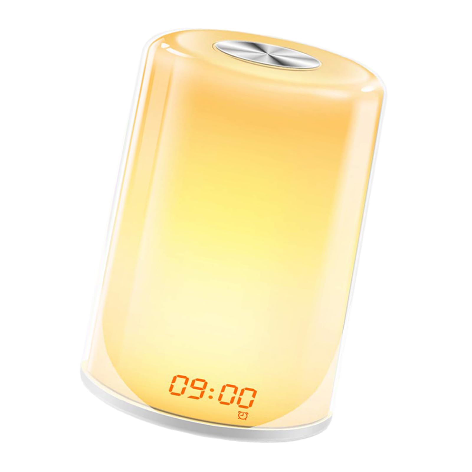 Simulazione contemporanea alba, sveglia digitale con lampada d'atmosfera a colori regolabile, per illuminazione camera da letto, design moderno, lampada per cameretta dei bambini