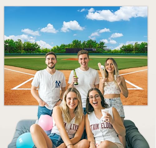 Fondo de fotografía 8X6FT con tema de béisbol miniatura 3