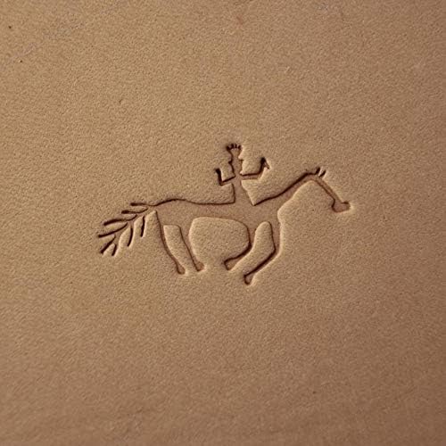 DandS ltd Leather Stamp Tool, Petroglyph, Professional Steel Craft Tool for Leatherworking, Embossing, Carving & Stamping Leather Projects, Belts & DIY Projects Compatible with Mallet #Petroglyph12
