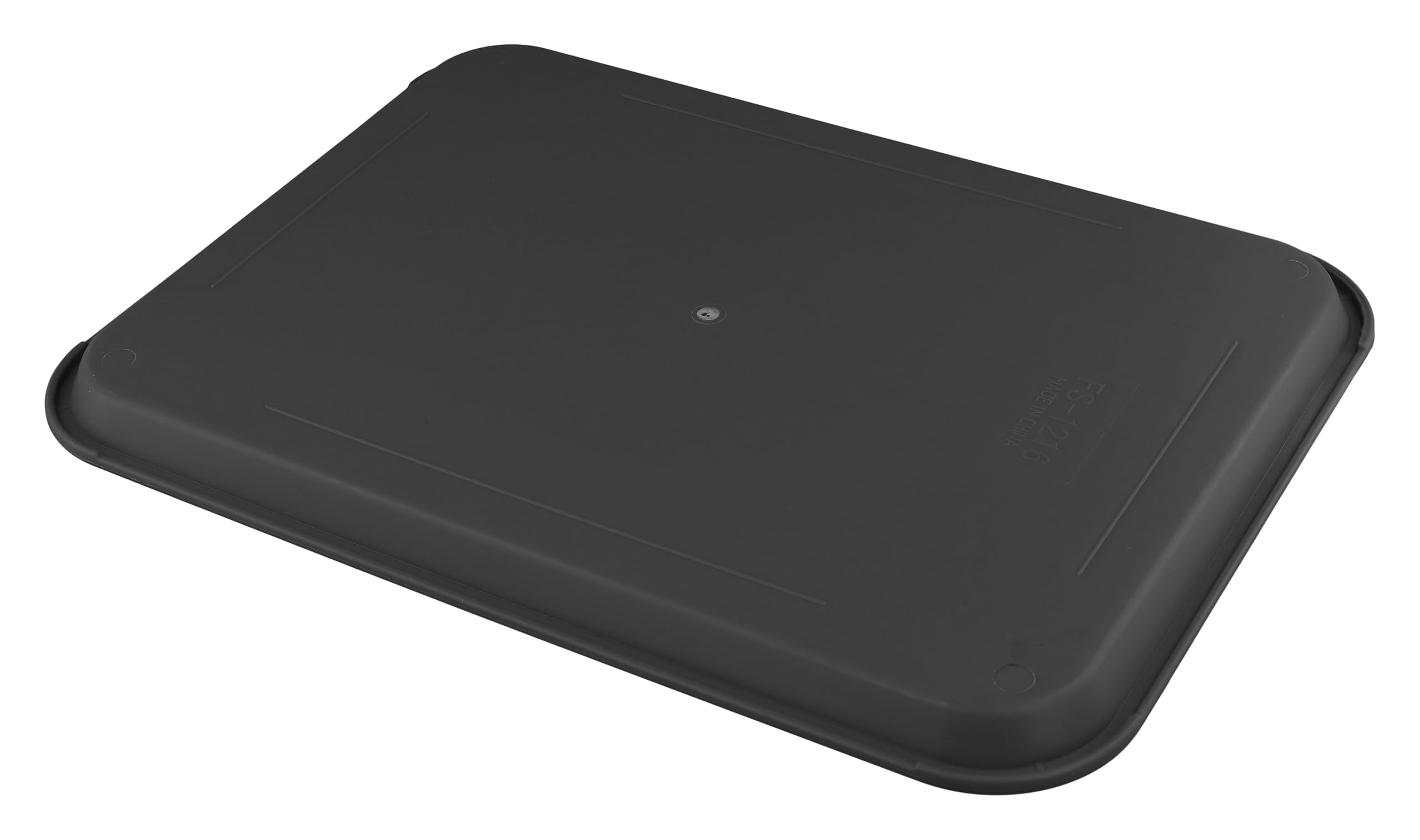 5 bandejas de plástico rectangulares de 40 x 30 cm, Bandeja de Comida rápida Negra, Bandeja Grande de plástico Antideslizante para Restaurante, cafetería, Cocina