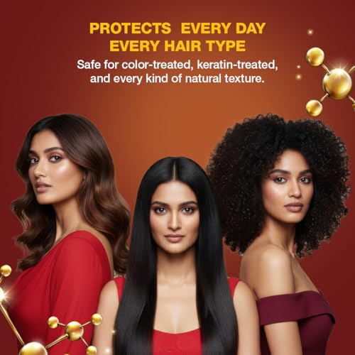 Image of WOW Skin Science Hot Mess Control Heat Protection Mist | 480F HeatShield Styling Spray | Anti-Frizz, Non-Sticky Shine & Style Memory | With Brazilian Nut Oil, Plant-Based Keratin, Oat Extract & Hyaluronic Acid | 150ml