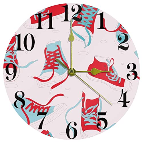 Horloge murale à piles avec mécanisme à quartz fluide de 25 cm - 2