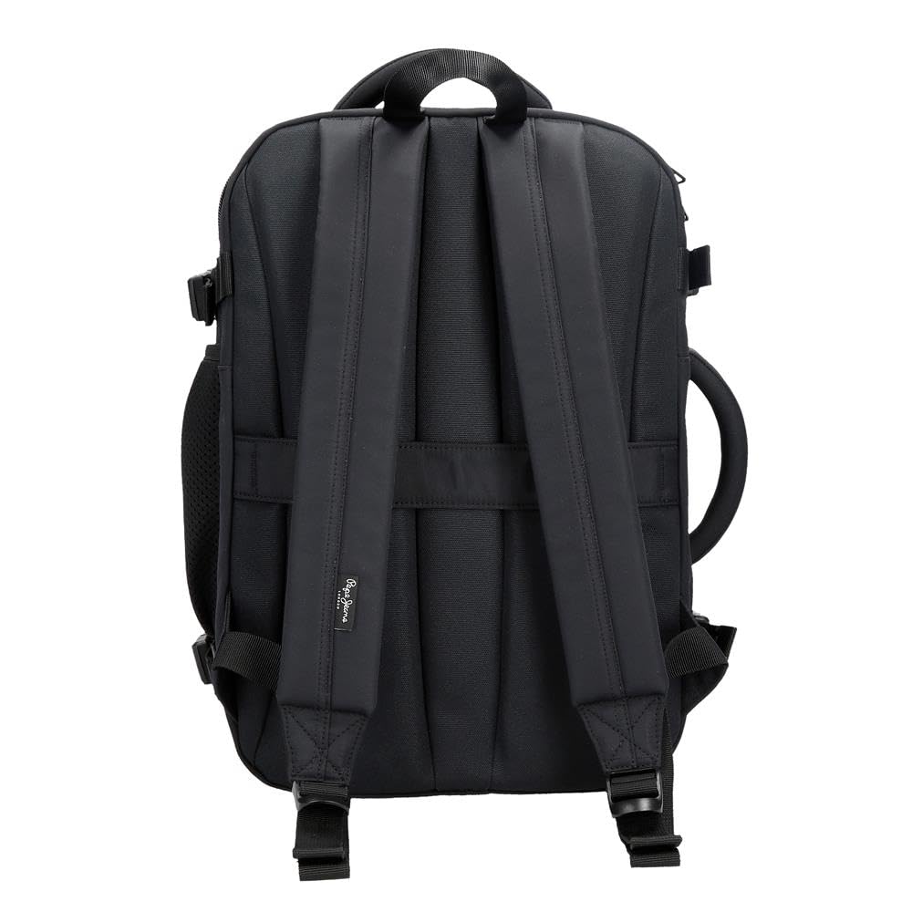 Pepe Jeans Sail up Mochila Negro 25x37x12 cms Poliéster y PU 11,1L de Joumma Bags