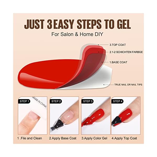 TOMICCA Base Coat Top Coat UV Set – Bild 7