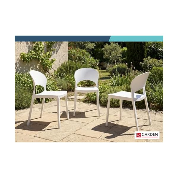 LC Garden Vini Stapelstuhl Weiß (2er-Set)