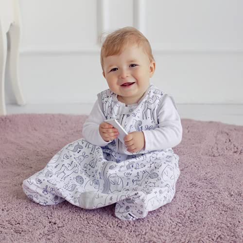 Mama Cheetah Baby Sleep Sack 2.5 TOG, Winter Baby Sleeping Bag with 2-Way Zipper - Image 3
