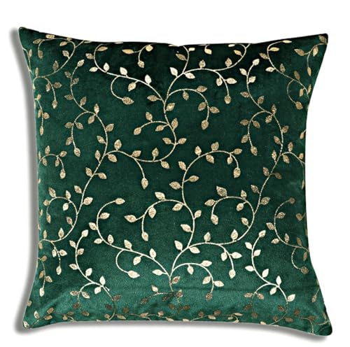 Image of RD TREND Premium Velvet Cushion Covers Set of 5 | Soft Embroidered Decorative Throw Pillow Covers for Sofa, Bed & Living Room | Cushion Cover 16 inch x 16 inch (40x40 cm) Multi