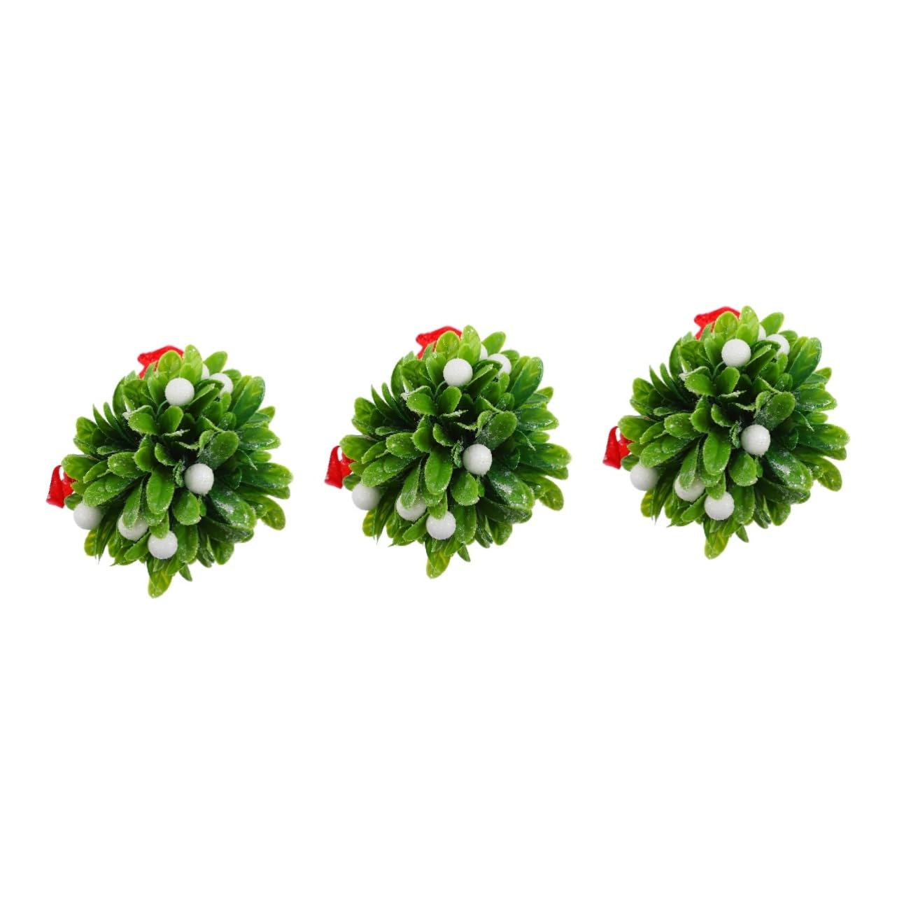 TOPBATHY 3stücke Künstliche Hängende Blumen Kugel Dekoration Für Weihnachten Hochzeiten Partys Lebensnahe Pflanzenkugel Mit Zufälliger Farbwahl Schleife Für Innen Und Außenräume