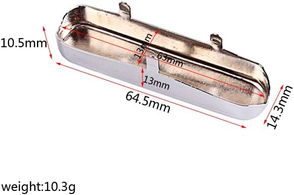 Alnicov Guitar Pickup Cover，Metal Sealing Cap ， for TL Tele Telecaster Style Electric Guitar Accessories ，Chrome image 2