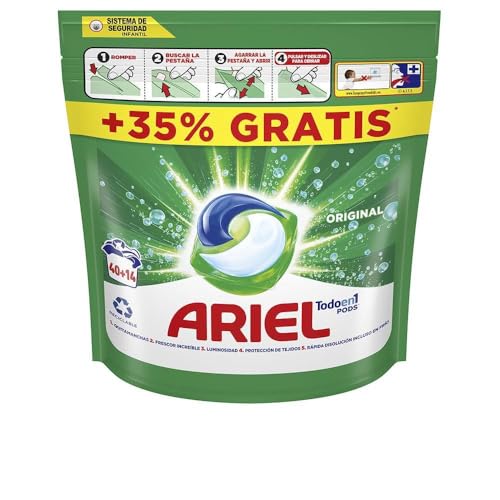 ARIEL Pods detergente máquina todo en uno en cápsulas 45 uds