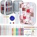 Katech Crochet Hooks Kit with Case, 85-Piece Crochet Hooks Set, Ergonomic Crochet Hooks Knitting Needles Weave Yarn Kits DIY Hand Knitting Art Tools for Beginners and Experienced Crochet Lovers