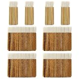 8 Pack Sheep Hair Hake Brush, Hake Blender Brushes with Bamboo Handle, 2 Sizes Latex Paint Brush for