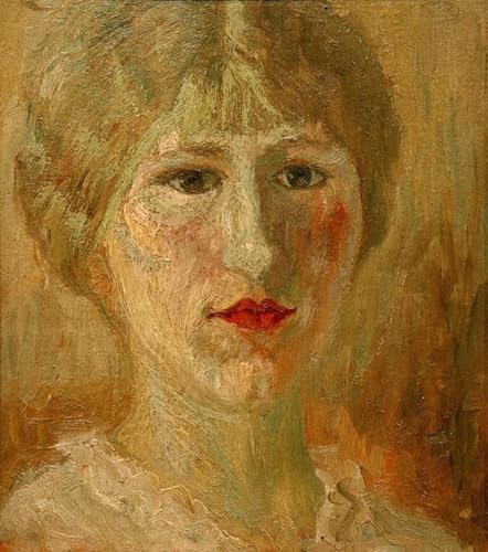 Toile de Modigliani 60x90cm avec portrait de femme pour la décoration murale de salon